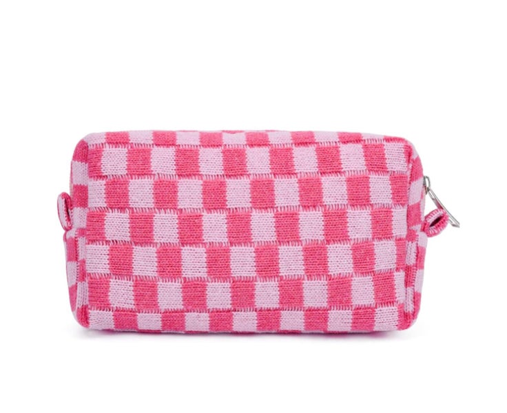 Makeup bag Plaid makeup bag Makeup bag and makeup brush storage bag Travel ma Carousel 1