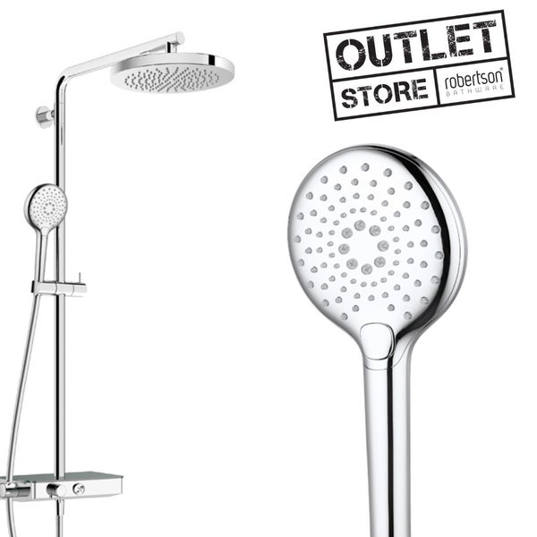 SPLASH PLUS 3FCT COLUMN SHOWER - INTEGRATED THERMOSTATIC SHOWER MIXER CHROME628638659040021125