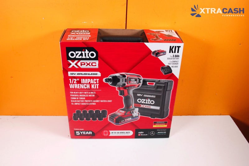 Ozito PXC 18V Brushless 1/2" Impact Wrench Kit PXBWK-2330S Carousel 1