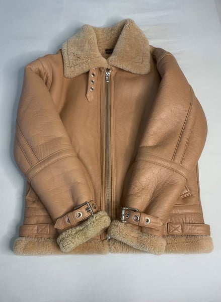 Stolen Girlfriends Club Shearling Leather Jacket - Near New Condition! RRP$279962950005714947111