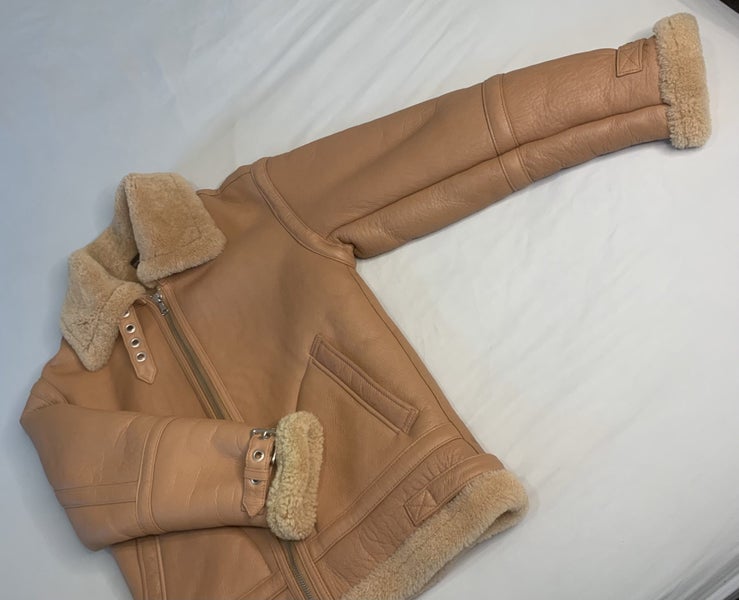 Stolen Girlfriends Club Shearling Leather Jacket - Near New Condition! RRP$279962950005714947112