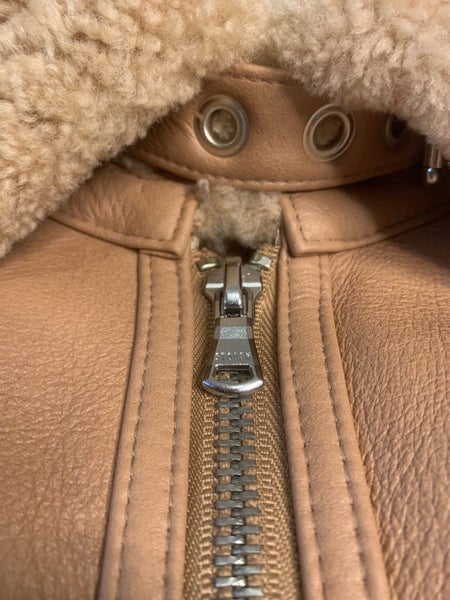 Stolen Girlfriends Club Shearling Leather Jacket - Near New Condition! RRP$279962950005714947114
