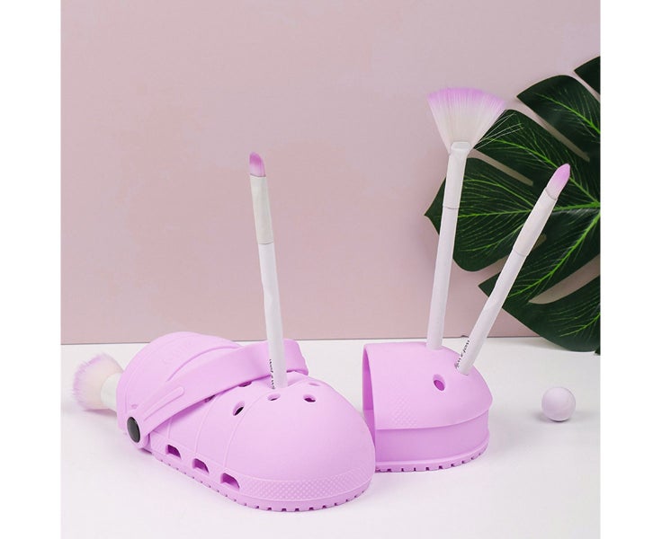 Makeup Brush Holder Silicone Makeup Brush Travel Case, Soft and Sleek Makeup Carousel 2
