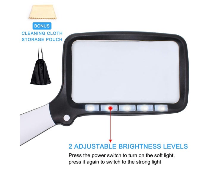 Magnifying Glass with Light. Magnifier for Reading with Bright LED Lights, Fo Carousel 2