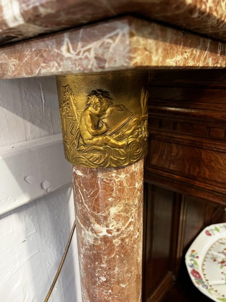 Victorian French Marble & Brass Bound Plinth #AWH62863863813378112