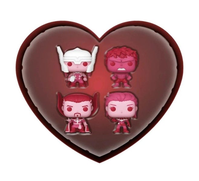 Marvel Comics: Valentines (Pink) - Pocket Pop! Heart Box 4-Pack Carousel 2