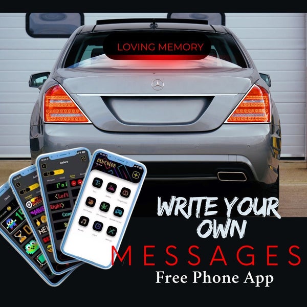 Pixel Eyes & Programmable LED Display For Cars, Trucks & Businesses Advertising Carousel 5