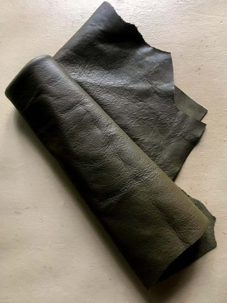 Green Leather Piece - 1m x .68m Carousel 2