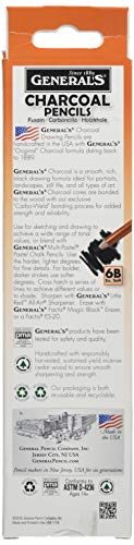 General Charcoal Pencil 5576B Box of 12 Carousel 2