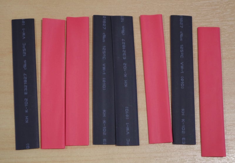 Heat Shrink tubing (red & black) Free shipping Carousel 1