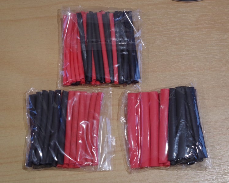 Heat Shrink tubing (red & black) Free shipping Carousel 7