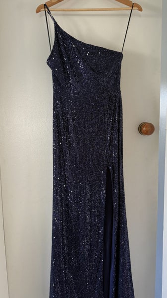 Hello Molly Sequin Ball Dress - Navy Carousel 1