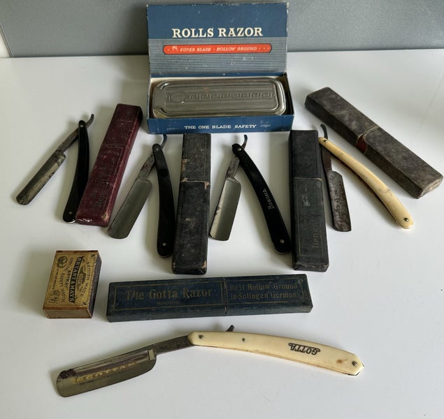 Antique cut-throat razors & rolls razor Carousel 12