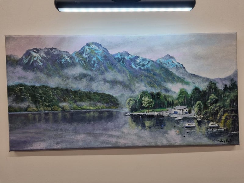 Pearl Harbour Manapouri Fiordland - Caley Hall Fine Art Original Oil Painting Carousel 10