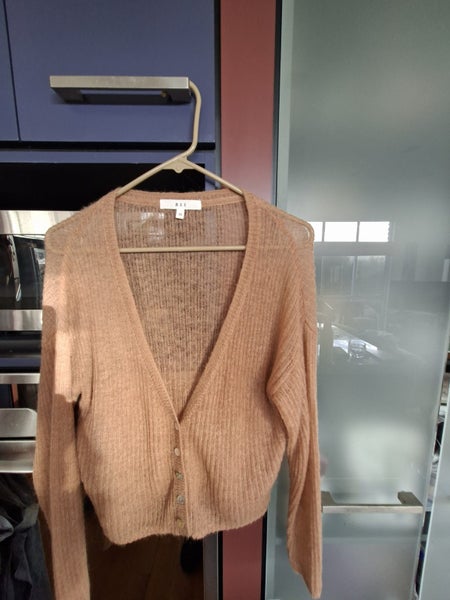 Max light brown xs cardigan never worn fit 8 or 10 lightweight $25 a good buy Carousel 2