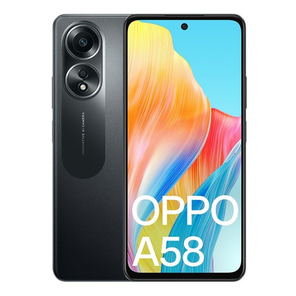OPPO A58 (Dual Sim, 128GB/6GB RAM, 6.72'') NFC- Glowing Black Carousel 1