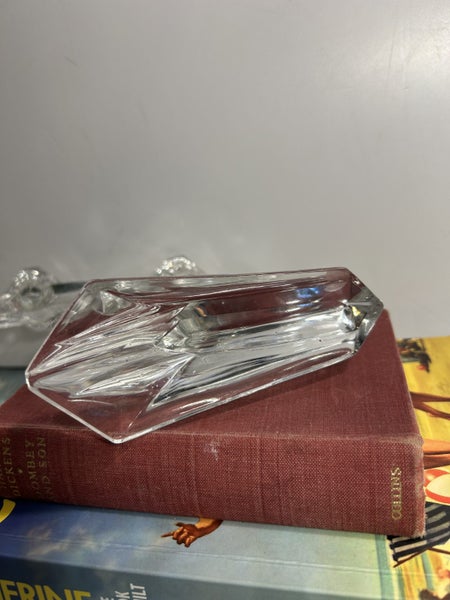 Vintage Elegant Crystal Glass Duo Candlestick Holder, from Duiske Glass62864741354114113