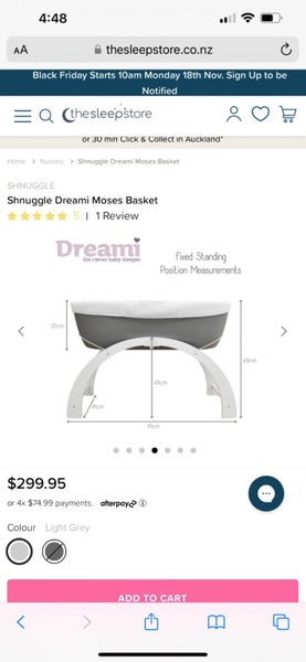 Scnuggle Dreami Moses Basket Bassinet62866852558339114