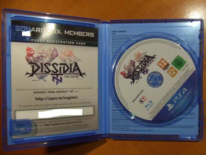 Dissidia Final Fantasy NT - PS4 Game - LIKE NEW62863868952962111