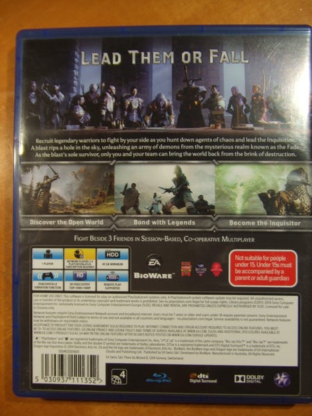 Dragon Age Inquisition - PS4 Game - Excellent Condition62863868957955112