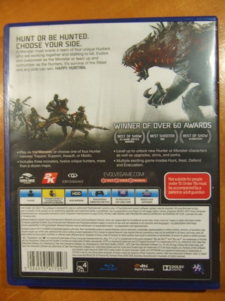 Evolve - PS4 Game - BRAND NEW62863868998275114