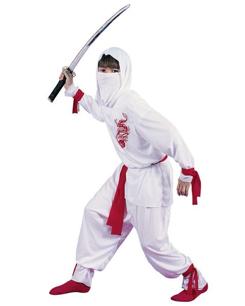 White Ninja Boys Costume Carousel 1