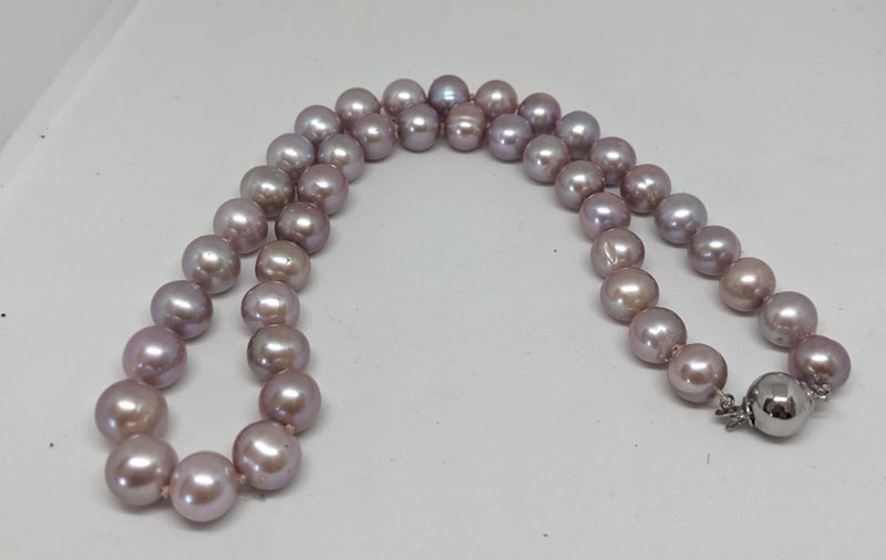 4A 9- 10mm Purple Grey Pink Cultured Pearl Necklace62863864029186114