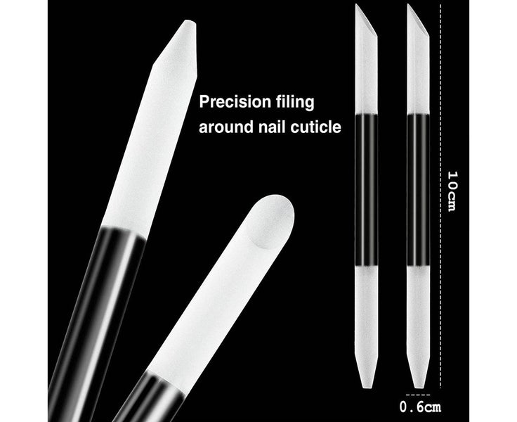 Glass Cuticle Pusher, Nail Files Manicure Stick Nail Care, Czech Precision F Carousel 2