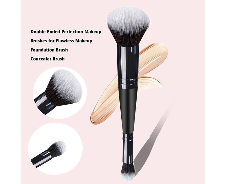 Foundation Brush For Liquid Makeup Double Ended Foundation Brush&Concealer Br Carousel 2