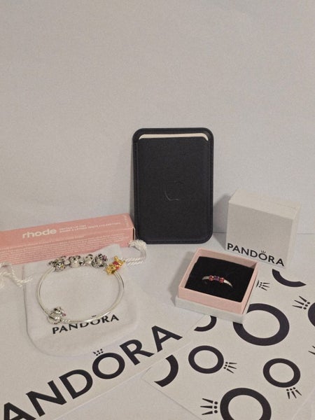 Pandora Disney Bundle – Ring, Bangle,5 Charms + FREE Rhode Gloss & AppleMagSafe Carousel 1