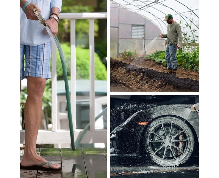 Garden Hose Spray GunforWatering Lawn and Garden/Sidewalk Cleaning-Long Garde Carousel 5