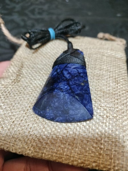 Vibrant blue Sodalite Toki Necklace E.T.S Jewellery $1res62865828228098113