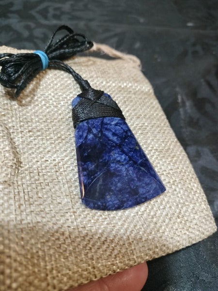 Vibrant blue Sodalite Toki Necklace E.T.S Jewellery $1res62865828228098112