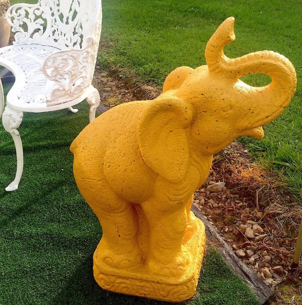 RARE GARDEN SCULPTURE of GOLDEN ELEPHANT – SYMBOL of WEALTH & PROSPERITY Carousel 9