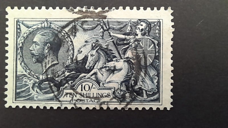 GV 10/-, indigo blue. Sg, 402 Carousel 1