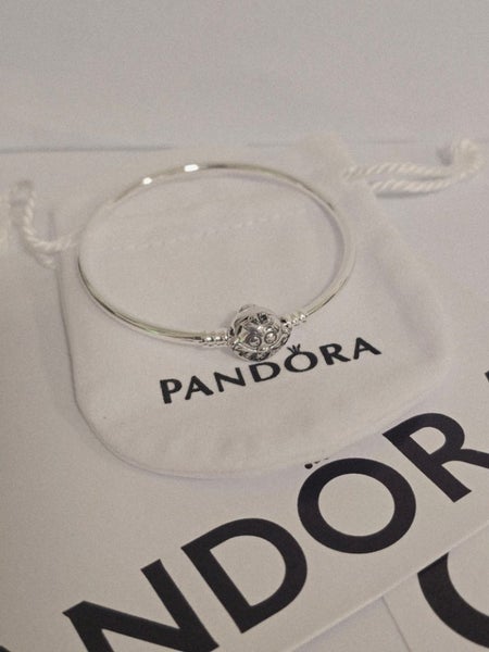 RARE Pandora Disney Cheshire Cat Bangle 19cm Carousel 2
