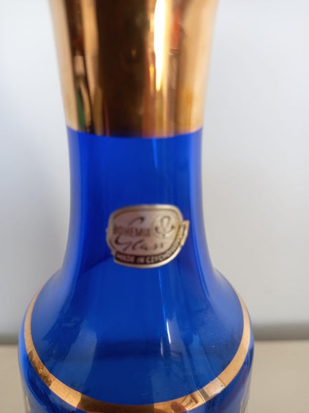 Bohemia Glass Vase made in Czechoslovakia62865828768130112