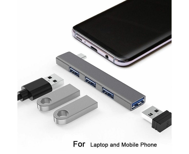 Type-C to USB Hub 4-Port USB Expander USB Splitter Ultra Slim Compact Macbook Carousel 2