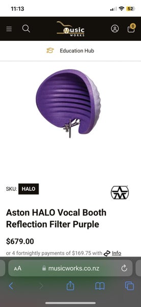 Aston Microphones Halo Reflection Filter Purple62864740952705114