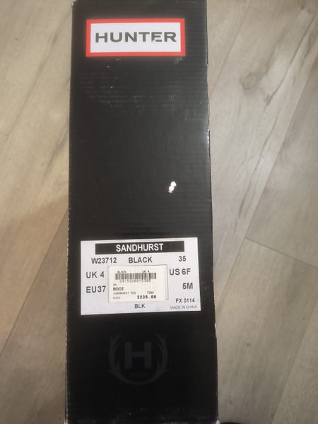 Hunter Sandhurst Black Rain Boots – Size EU37 / UK4 – Worn Once Carousel 6