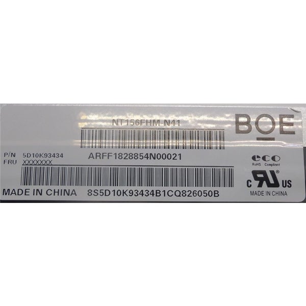OEM 15.6" 1920x1080 30Pin LCD Matte Screen Panel (Screw Holes on Top & bottom)/ Carousel 2