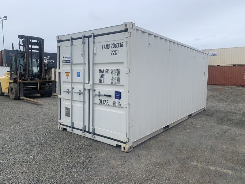 20ft Std New Build Shipping Container - Blue - Beige- Green- White Carousel 1