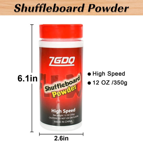 Shuffleboard Sand 2 Cans Shuffleboard Wax Shuffleboard Powder with Mini Brush Carousel 2