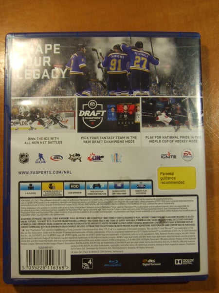 NHL 17 - PS4 Game - VG condition62863868809986113
