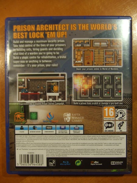Prison Architect - PS4 Game - Excellent Condition62863868833667112