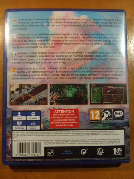 Reverie Knights Tactics - Has Character Cards - PS4 Game - LIKE NEW62863868845057114