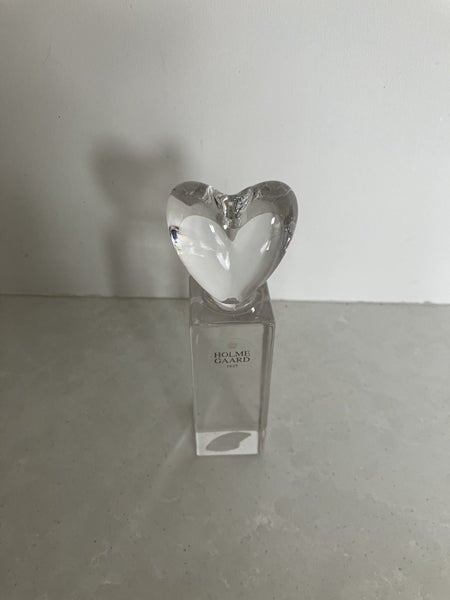 Holmegaard Heart Candle Holder - designed by Anja Kjaer - 2003 Denmark62953807634435111