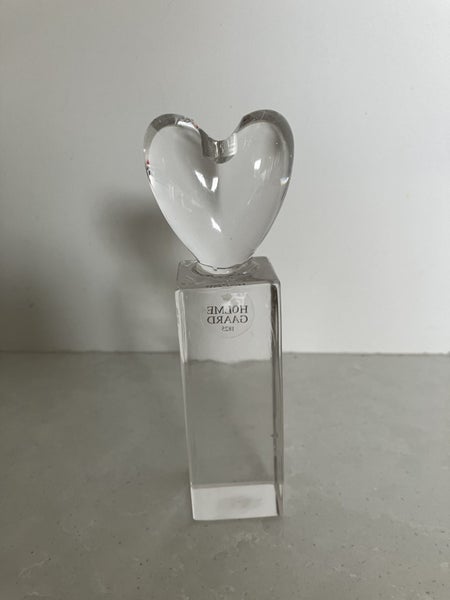 Holmegaard Heart Candle Holder - designed by Anja Kjaer - 2003 Denmark62953807634435113