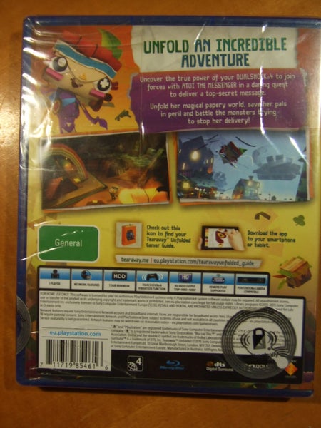 Tearaway Unfolded - PS4 Game - BRAND NEW SEALED62863868873345112
