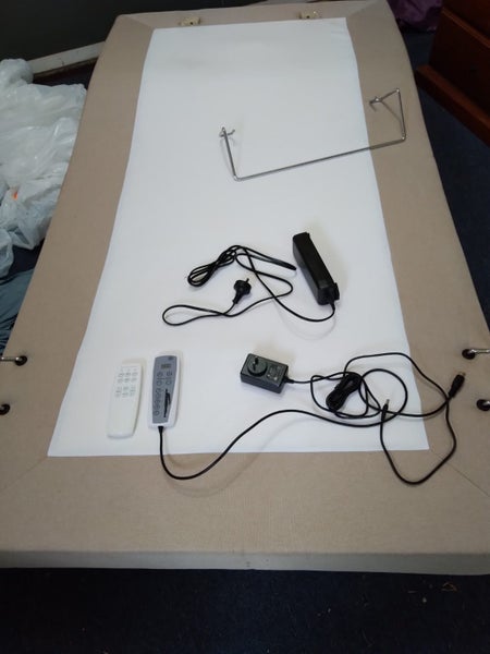 King single adjustable bed with massager62863870106243111
